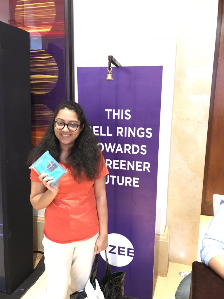 Sidnakai's tweet photo. @Hufflo Congratulations! On winning the green pledge contest. #kdy18 @ZEECorporate https://t.co/ruCw7ECbmi