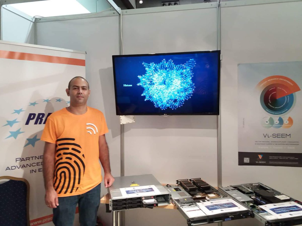 NI4OS_eu's tweet photo. Good morning tweeps! VISEEM was @ European Researcher' s night on Friday to celebrate with a wonderful close the end of the project. Hundreds of projects were allocated computing resources, M core hours given, Pbytes storage provided, training &amp; dissemination in the SEEM region! https://t.co/35M0f4Q9EJ