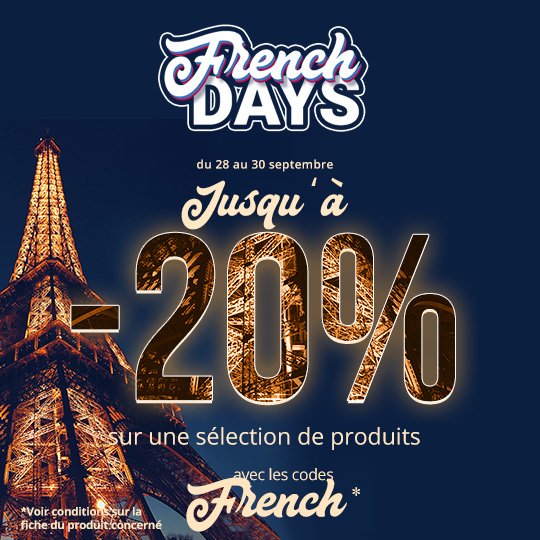 webdistrib's tweet photo. #FRENCHDAYS, le #BLACKFRIDAY à la française ! Il ne reste plus que quelques heures pour en profiter ! Rendez-vous directement ici : https://t.co/gVqGdgBCW4 https://t.co/lUaK1xsvRc
