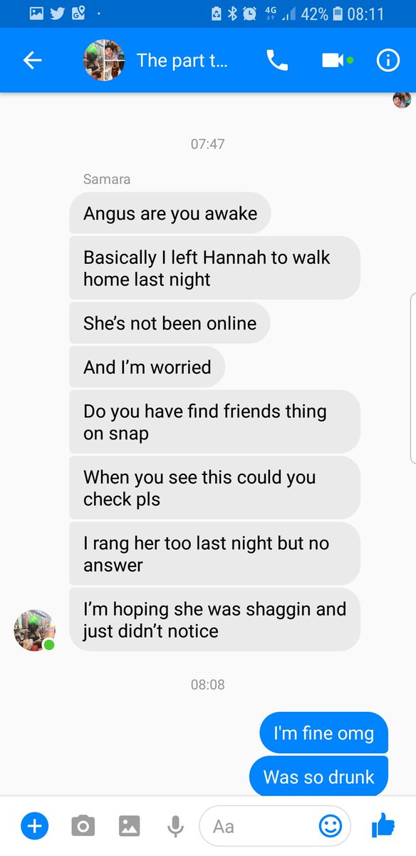Hannahdarbyhall's tweet photo. When u get cute concerned messages off ya pal from last night #wasntevenshagging #justdrunk https://t.co/rQwItSqFMb