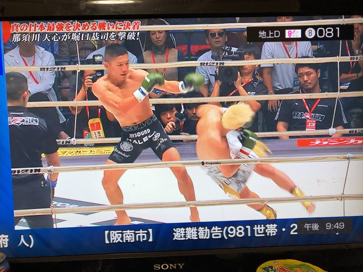 清原ジョニー V Twitter 胴回し回転蹴りスゴイ 那須川天心