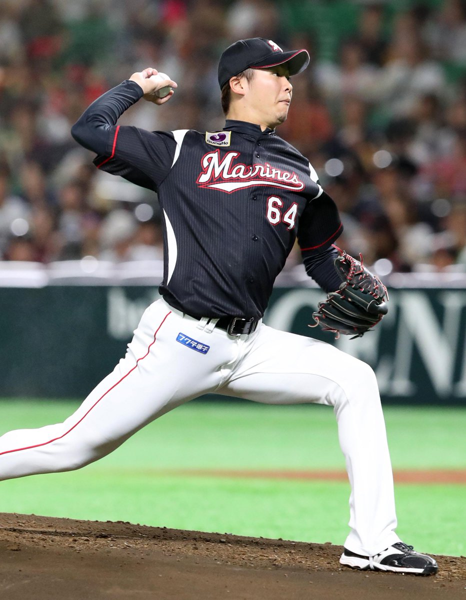 chibalotte's tweet photo. 【9月30日 M9-1H】
投打ががっちりかみ合い快勝！
二木投手は9回を投げ1失点の完投勝利！
岡選手は満塁弾を放ちました！

▼本日の成績はこちら
https://t.co/M0AuZEO4jX #chibalotte https://t.co/2SjBqHXvs2