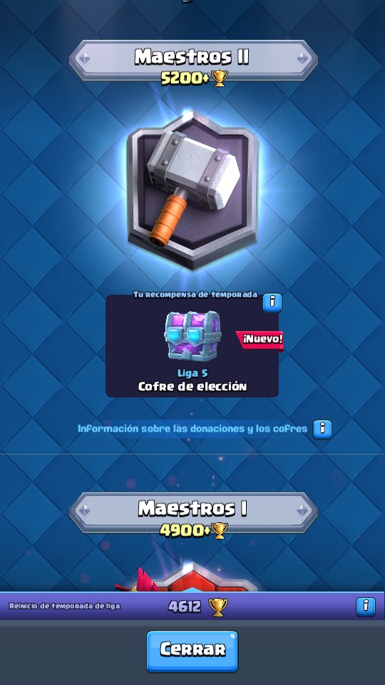 ForeverCR3's tweet photo. LOGRE LLEGAR A 5200!!🏆 Gracias Por los que me apoyaron Y lo mejor esque no tendre que dejar CR ya que lo logre😂(PD:Jugue como Loco Esta Temporada😜🤘) https://t.co/NnIMEkzQPz