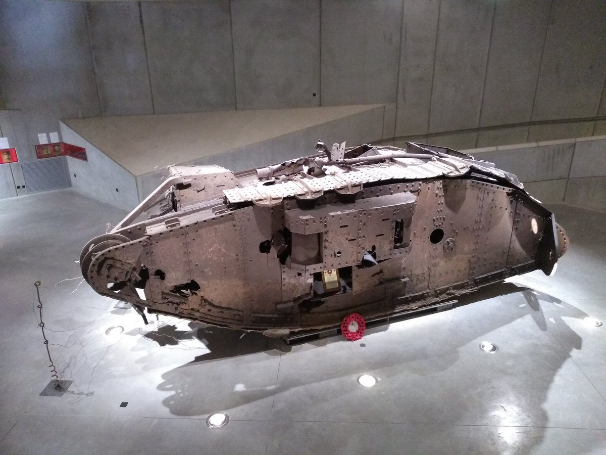 WarwalkerUpdate's tweet image. The Tank Museum recently opened in Flesquieres, contains the Mark IV tank Deborah, which fought in the Battle of Cambrai, November 1917 and was unearthed almost intact in the 1990's.