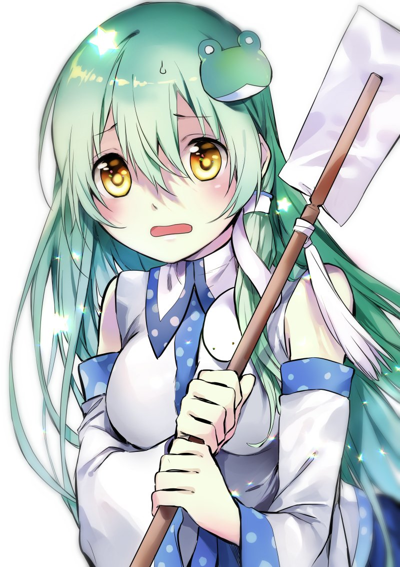 東風谷早苗 「>東方の早苗ってお願いできますか?  こんなんでましたお題ありがとうござい」|ほろばいさ子のイラスト