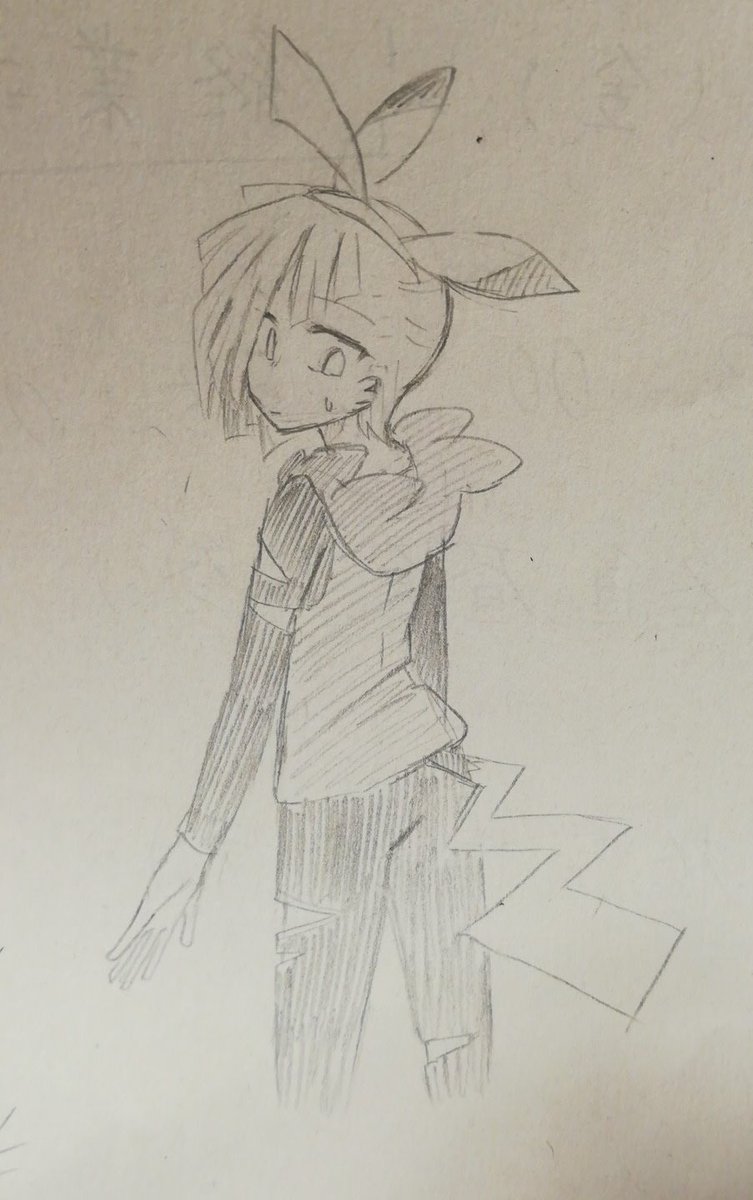 グラジオくんもピカチュウの谷に行こうよ落書き 