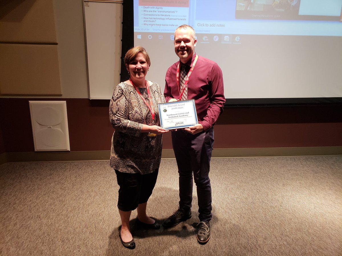 renosenor's tweet photo. Shout out to Northwest Career & Technical Academy for earning PLAN'S GEM Award for exemplary world language programs @PLANNV #PLAN2018 https://t.co/F0aDIAbBmn