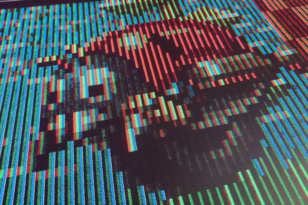 ioxoi_art's tweet photo. I invented a screen printing technique that gives the illusion of display on paper.
モトラ / Motora (from Sonic The Hedgehog)
A3 format
Serie of 10+4 specials
#pixelart #rgbart #screenprinting #sonicthehedgehog https://t.co/4mwmdVeKsR