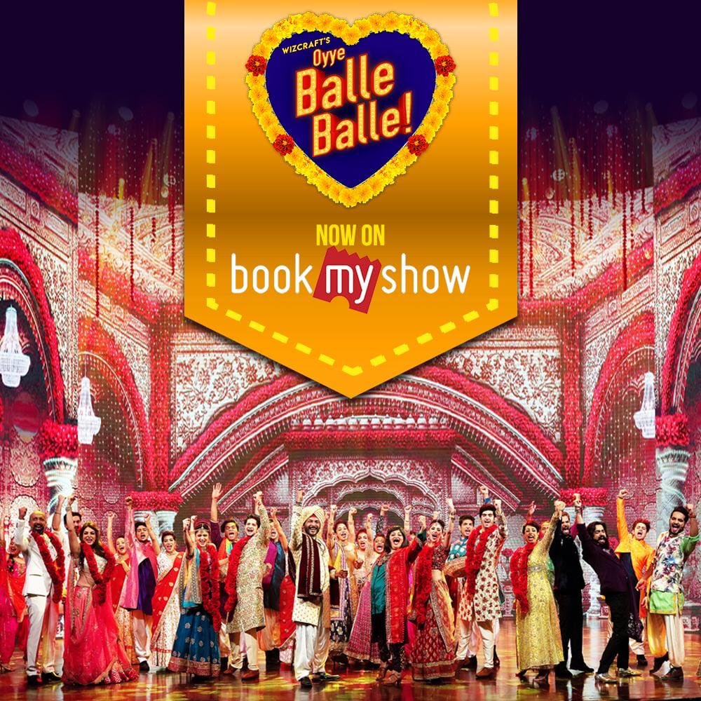 Oyye Balle Balle! We're now on @bookmyshowin. So, what are you waiting for? Two simple steps and you can watch this Bollywood musical LIVE! <a href="/KingdomOfDreams/">Kingdom of Dreams</a> 
#BalleBalleMusical