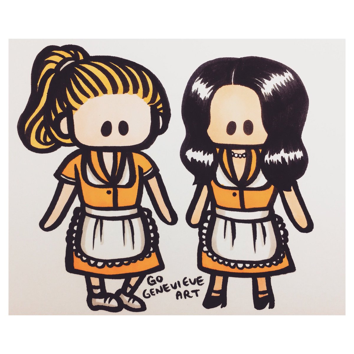 gogenevieve's tweet photo. B and V working at Pop’s (based on the deleted scene). Patreon request for Annie Kate ❤️ #beronica #bandv #riverdale https://t.co/hcUs3nCrM3