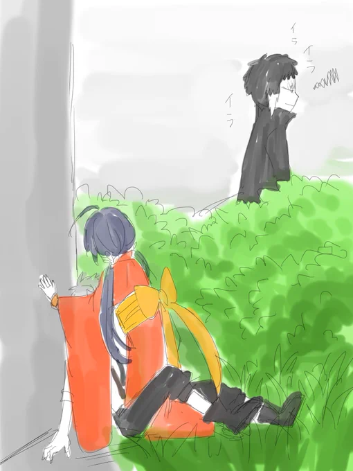 これは壁ドン敦鏡欲しいな〜と思って描いたラフ
けど公式で似たようなことやってた気がする
きょーかちゃんはこういうことするとこあるし…ンフフかわいい😊 