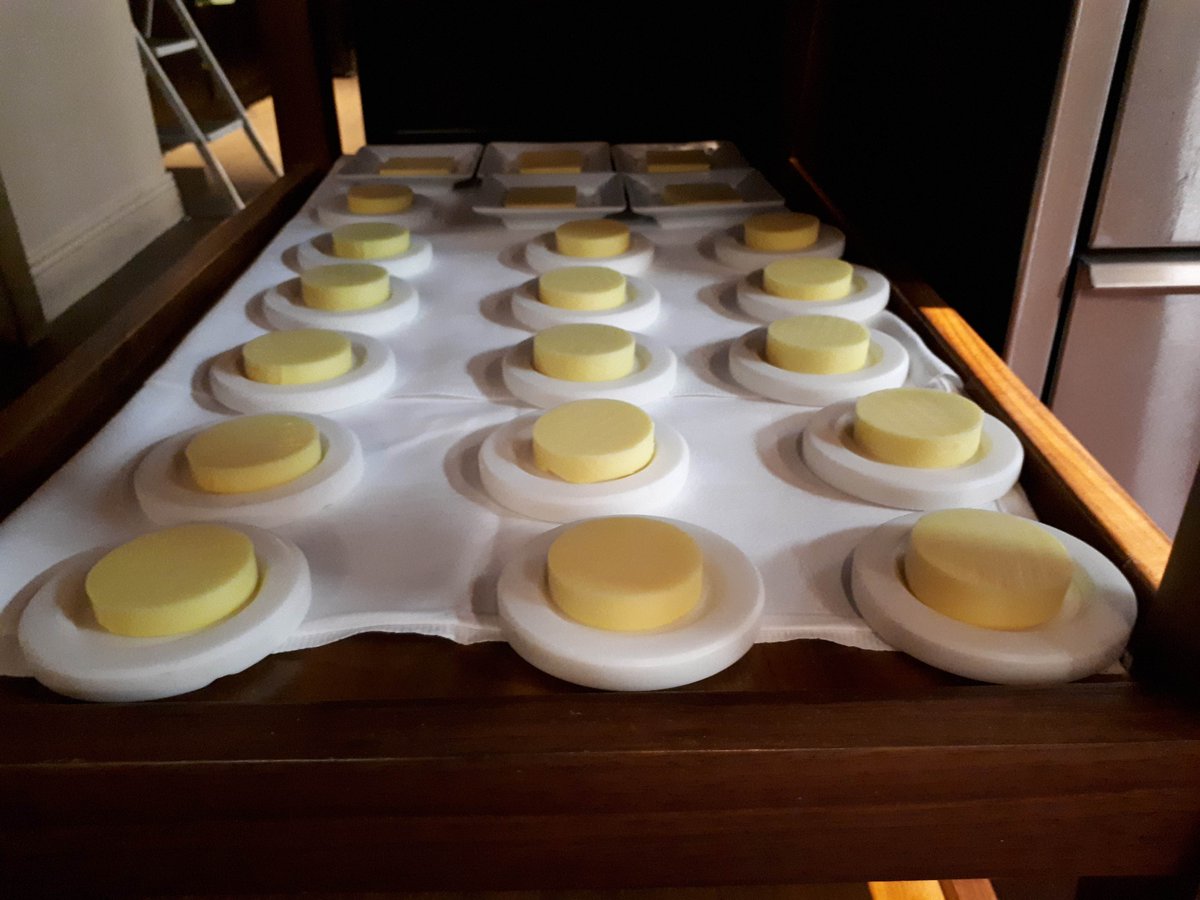 All lined up and ready to go.  Is there anything better than #irishbutter? We cook with it (sure why wouldn't you) but it's at its simplest and best when spread across a piece of bread. Ours is Cuinneog - award-winning, farmhouse butter bursting with flavour. People love it.