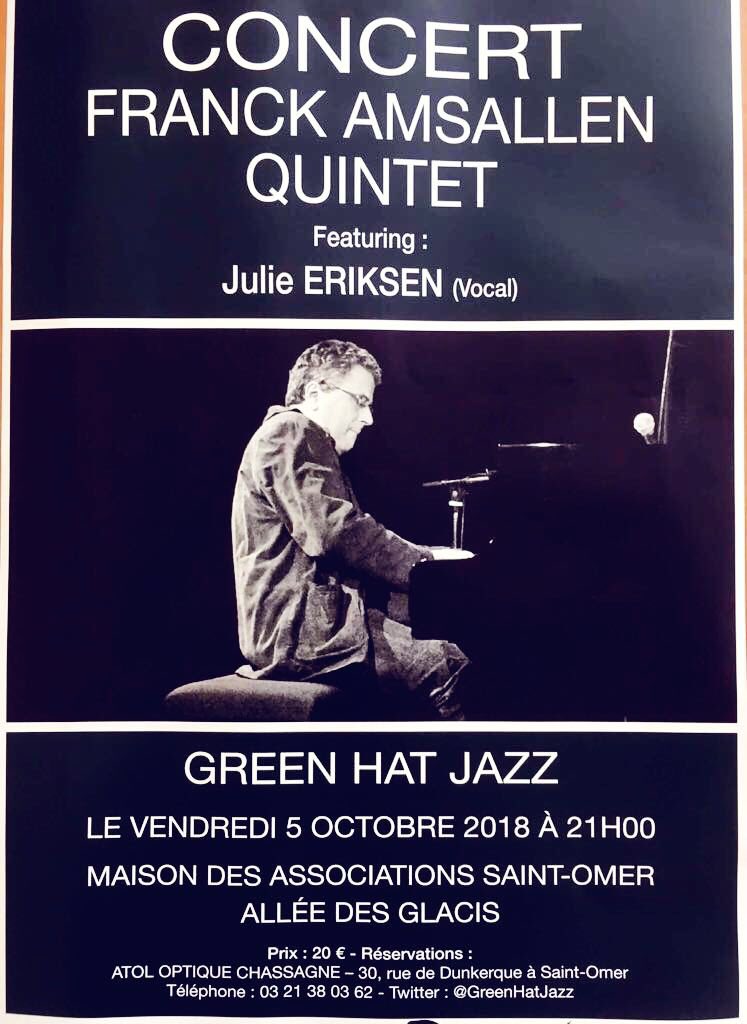 stephaneledez's tweet photo. Ne manquez pas l’alchimie de #FranckAmsallem et @JulieErikssen à @VilleSaintOmer ce vendredi 5 octobre à 21:00 ! https://t.co/za6MLxk7n5