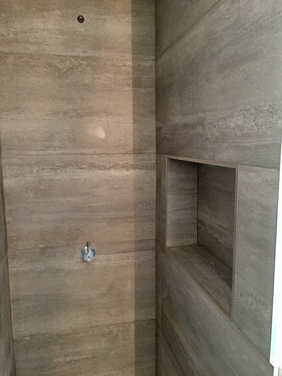 TasticTiling's tweet photo. Great bathroom completed this week👍🏻#tastictiling #largeformattiles #simpleytiles #bathroom #qualitytiling https://t.co/9RcyI8BFBW