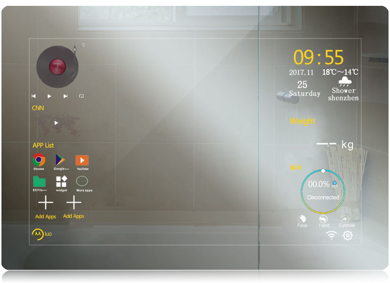 OnlyLiu1's tweet image. 13.3 inch smart mirror