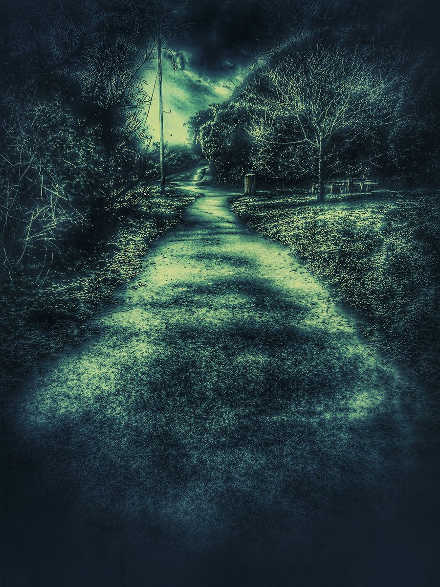 NickJShingleton's tweet photo. Picture Writing Prompts
1. She feels the night's eyes on her...
2. He always walked this path...
3. They only come out at night...
Or any other idea this picture might bring to mind.
#amwriting #pictureprompts #Picturewritingprompts #Shouldbewriting https://t.co/OW4QNiez0j