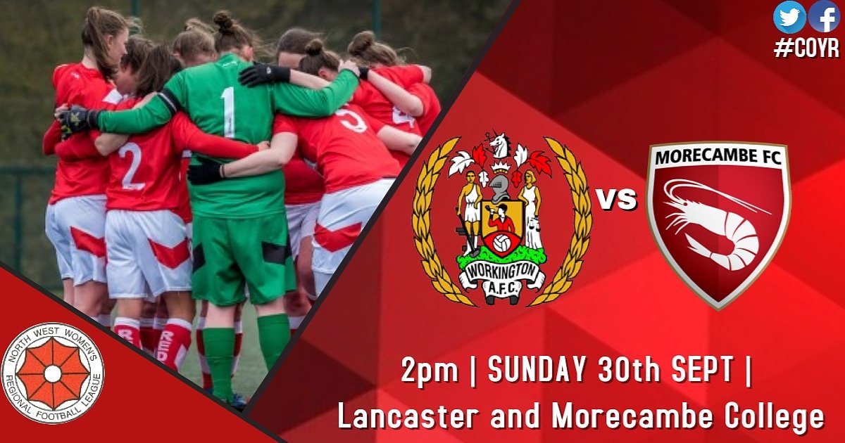 It's GAME DAY!

🆚️ <a href="/MorecambeLadies/">Morecambe Girls FC</a>
🕑 2pm Kick-off
🏆 <a href="/nwwrfl/">NWWRFL</a>
📍 Lancaster and Morecambe Collage

#COYR #AwayDays ⚽️🔴