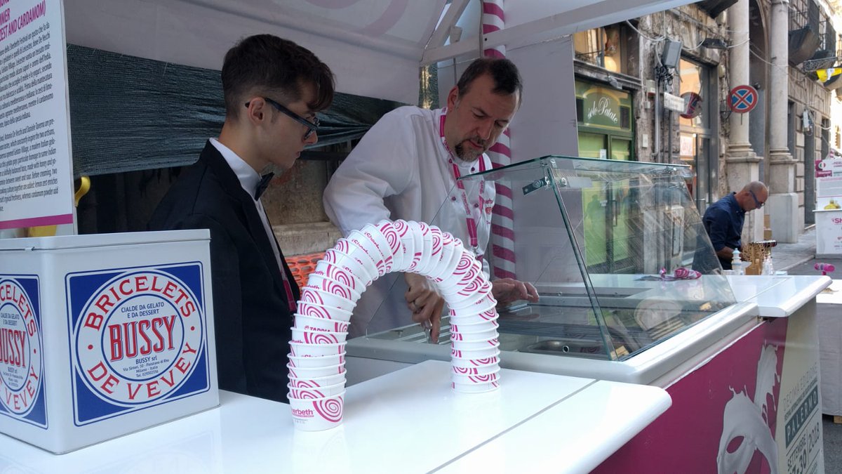 Gelato_Village's tweet photo. Team GV have been so efficient that we're open early for the final day of the #sherbeth #gelato festival in Palermo! https://t.co/4JRALo8kkA