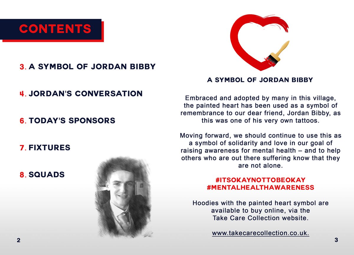 JBBGraphics's tweet photo. Bibby’s Football Tournament match-day programme ~ proud to have worked on and contributed this towards such a special day in remembering Jordan. https://t.co/O17MEjKL3I