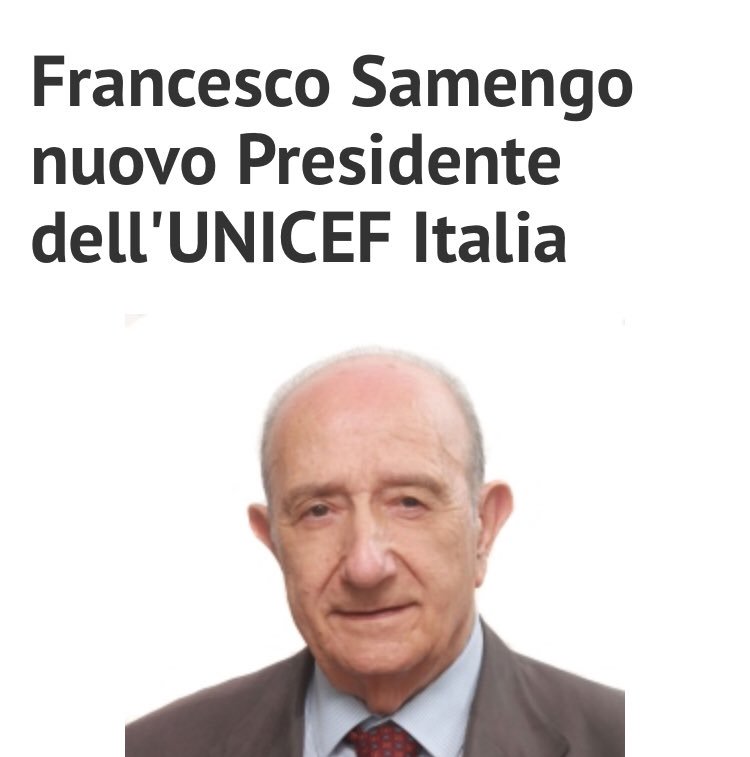 spinax64's tweet photo. +++NOTIZIA BOMBA+++
L’attuale Presidente #UnicefItalia Francesco Samengo(ex DC)fu raggiunto da ordine di cattura nel 1987 per Peculato Aggravato!!! (Fonte Repubblica) E non aggiungo altro🤦🏻♂️🤦🏻♂️🤦🏻♂️ https://t.co/Qu7R6O02uG