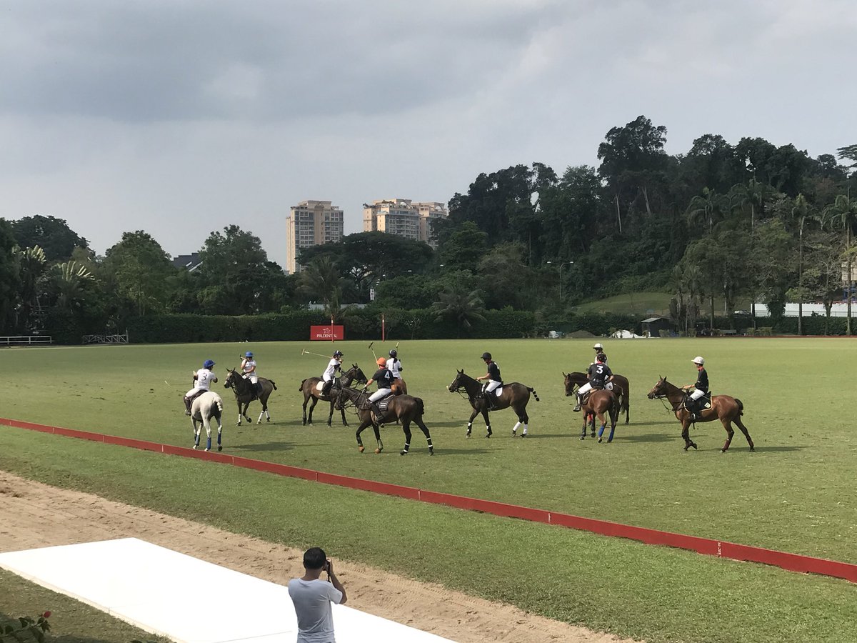 First time watching a polo match. Thanks for the invitation <a href="/PrudentialSg/">Prudential Singapore</a>