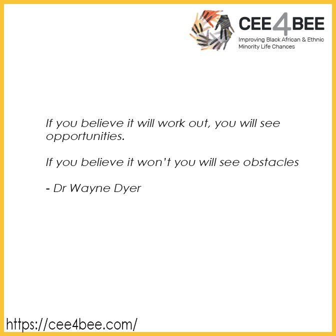 Cee4Beeuk's tweet photo. Do you see obstacles or opportunities? #networking #blackenterprise #youthempowerment #cee4bee https://t.co/Q7lkIIpflG