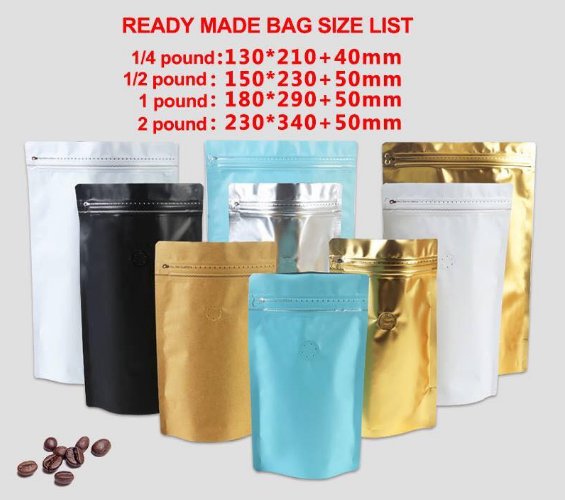 stand up pouch,different size,different color for you choose.
Whatsapp:+86 13725551042 Candy Huang
Skype:loftist1028
Email:sales2@yuanjingshiye.com