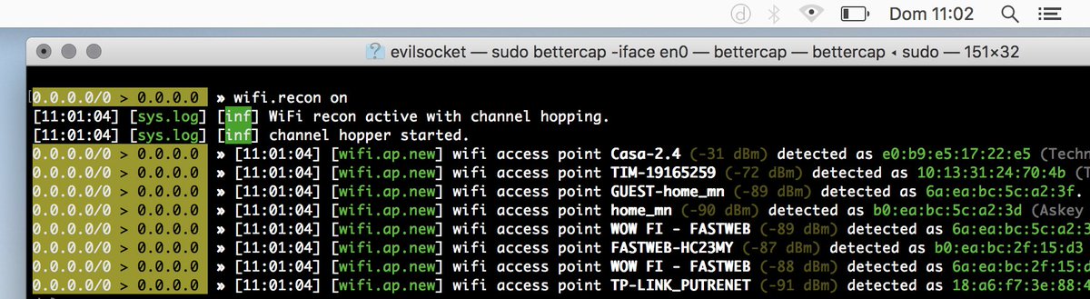 Reminder: you don't need a Kali VM on your macOS with aircrack/replay/mon/etc, <a href="/bettercap/">bettercap</a> can put your default wifi ( en0 ) in monitor mode without additional drivers and perform all sorts of wifi attacks (including deauth and handshakes sniffing) ^_^
