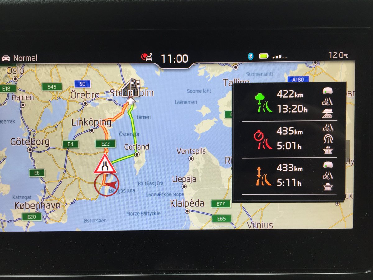 simonkling's tweet photo. När det miljövänliga alternativet hem från Öland blir färja via Gotland och restiden 13 h istället för 5 h? #omväg https://t.co/Qv6vQu4GRu