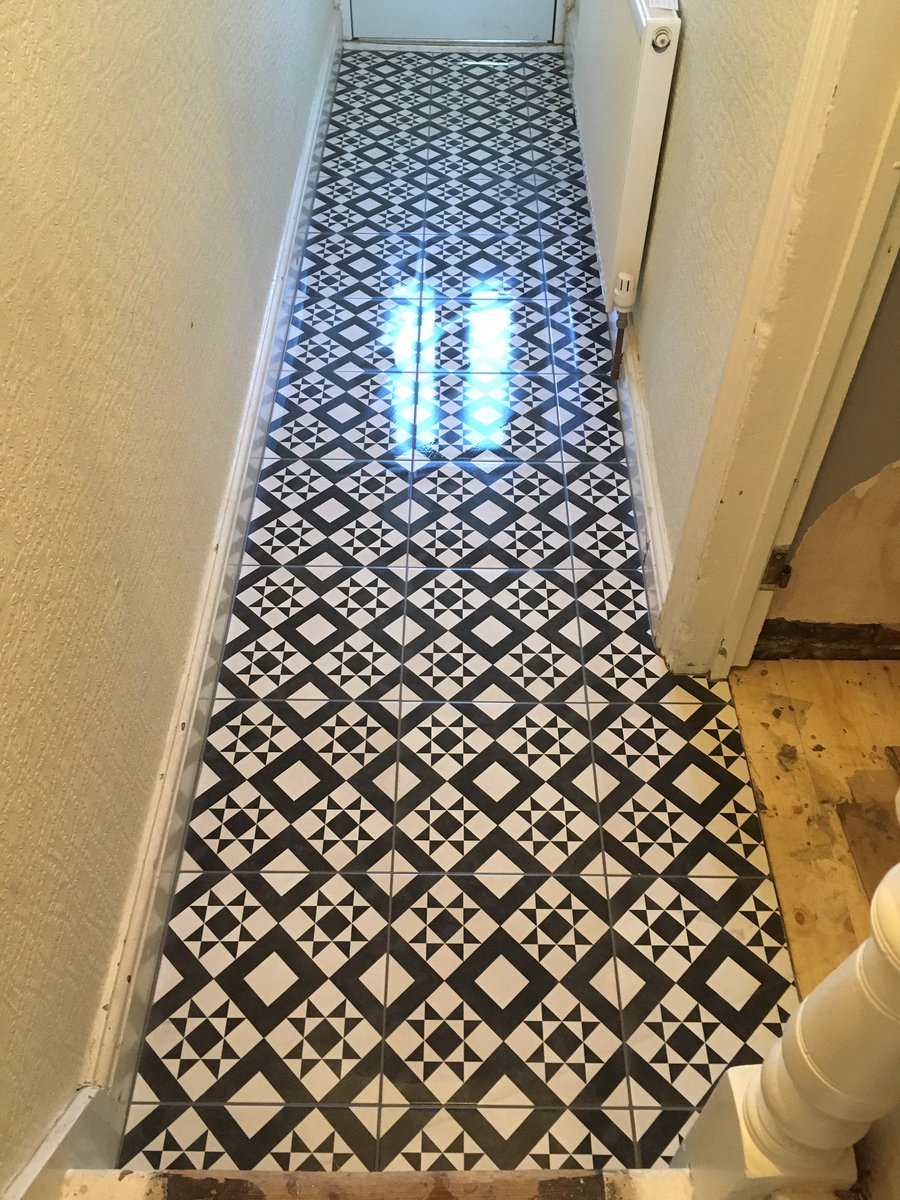 Saturday morning job after prep Friday, finish floor height an issue as had to level up considerably with <a href="/SGWeberUK/">Weber UK & Ireland</a> floorflex so went with the <a href="/BALtiling/">BAL Tiling</a> matting, adhesive and grout from <a href="/CTDTrade/">CTD Tiles Trade</a>