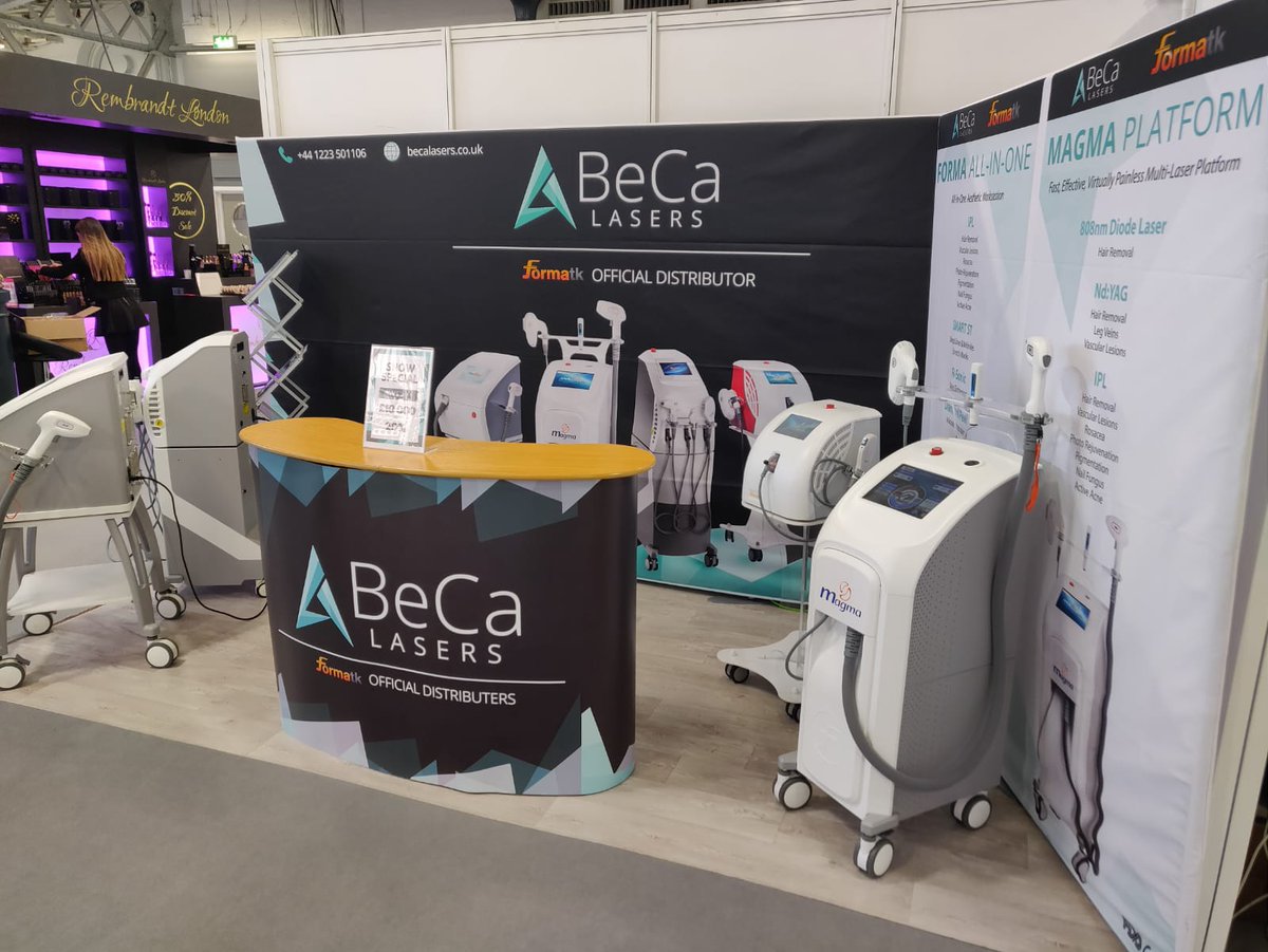 BecaLasers's tweet image. Interacting with some professionals at @olympiabeauty for the next two days. If you are around make sure to visit us at stand B101. 

#aestheticlasers #leadingtechnology #beauty #lasers #salons #entrepreneurs 
@Formatk