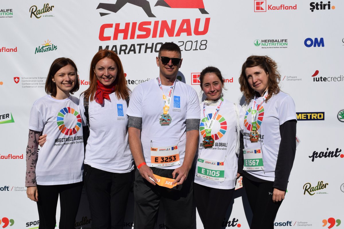 UNMoldova's tweet photo. We #Run4SDGs at #ChisinauInternationalMarathon https://t.co/Wsbaii4MUA