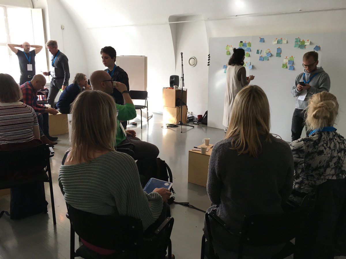 leyla_nasib's tweet photo. We’re having an awesome day with @SweetnutDesign learning about Sociocracy3.0 working processes at #SocialTools2018 with @nxtstgorg #D4CR https://t.co/vC66CK6Q6Y