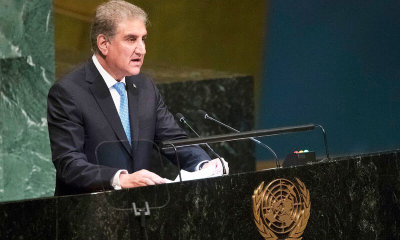 LubnaOc's tweet photo. Just one outstanding oratory knock from FM SM Qureshi at #UNGA has brought Pakistan out of the deplorable diplomatic isolation that she was suffering from for years due to the non-existent foreign policy of the previous regime. 
Well done #ShahMehmoodQureshi! https://t.co/gCMi2MX0Hv