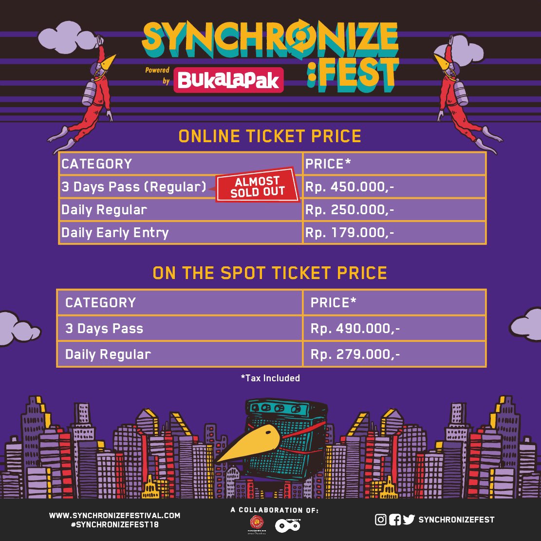 Sudah siap untuk singalong bersama di Synchronize Festival?
.
#SynchronizeFest
#SynchronizeFest18
#SynchronizeFestXBukalapak
#itsnotjustafestivalitsamovement
5, 6, 7 Oktober 2018
Gambir Expo, Kemayoran – Jakarta
--
synchronizefestival.com