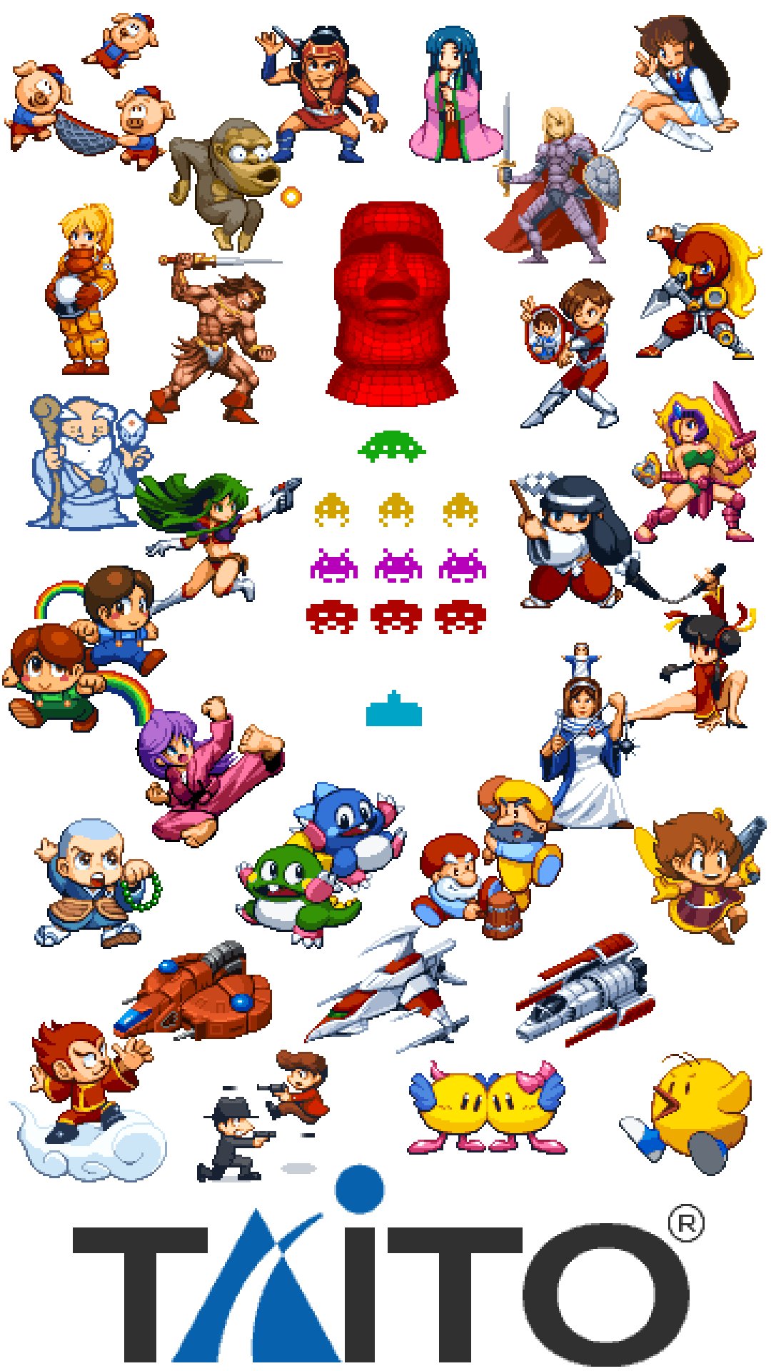 Twitter 上的 フラッグさん タイトー壁紙 縦 Taito ドット絵 Pixelart T Co Mxdabipbz2 Twitter