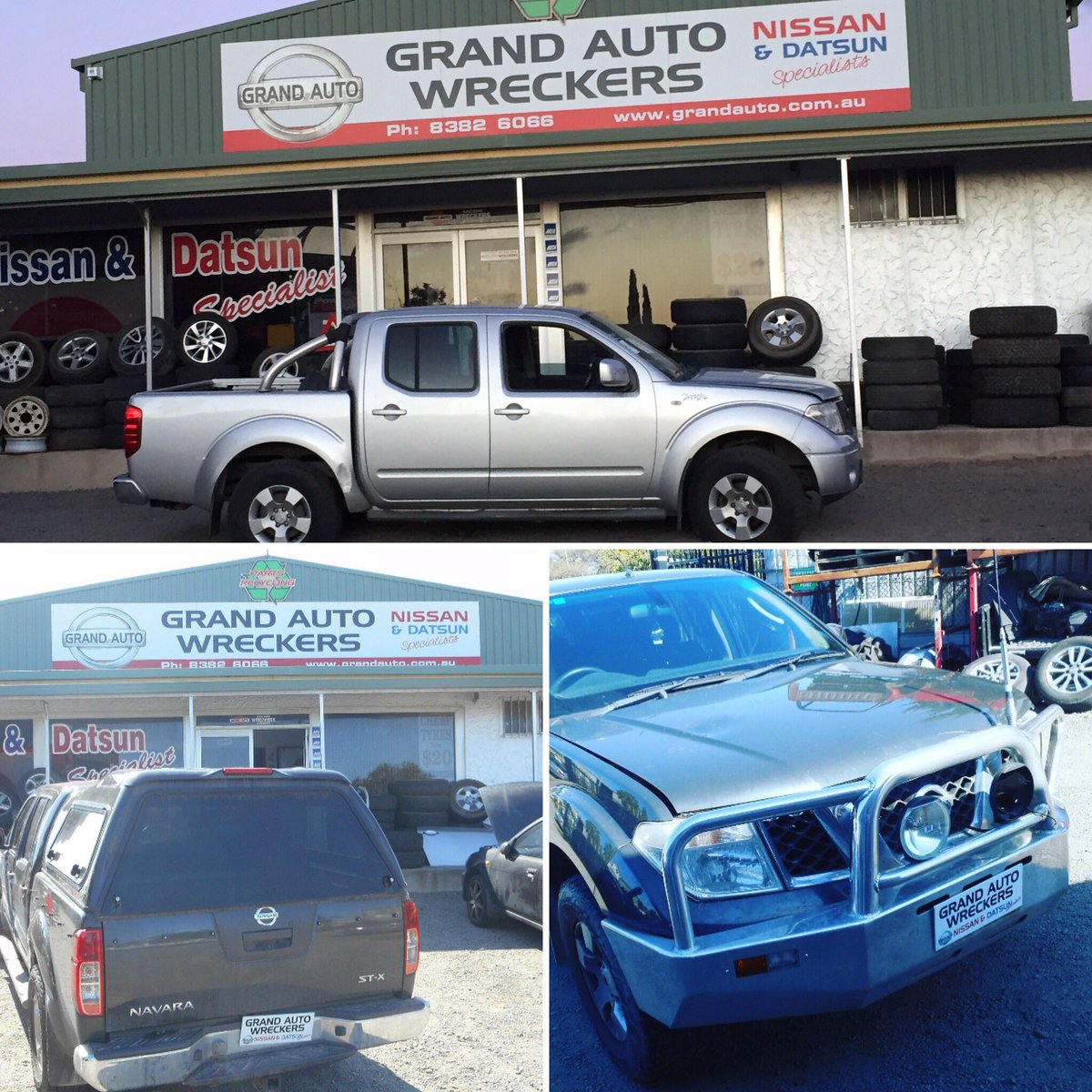 anthonynorris15's tweet photo. GRAND AUTO WRECKERS Nissan &amp; 4X4 parts specialists - Navara Pathfinder Dualis Xtrail Maxima Micra Pulsar Tiida. Preferred Capricorn Supplier. Ph (08) 8382 6066 https://t.co/std8QUeTHB