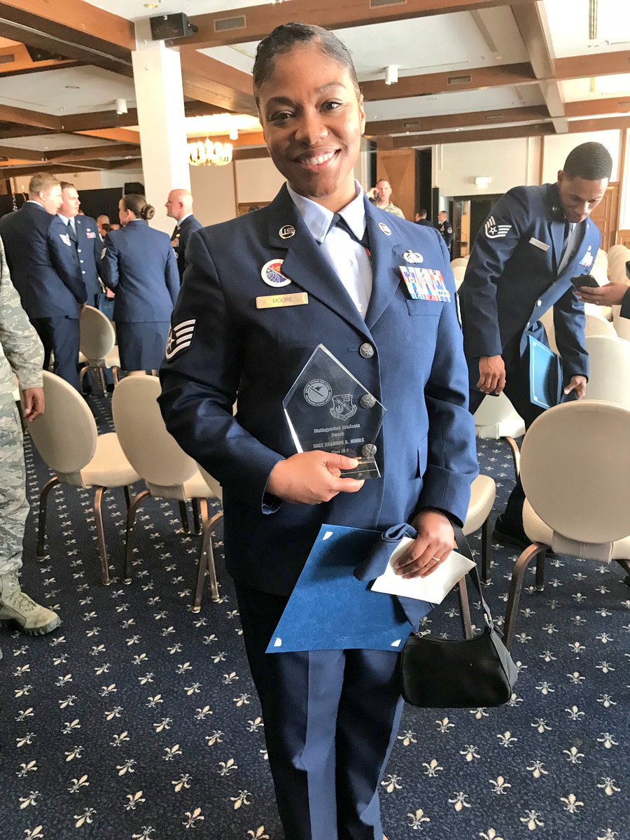 MsShannyPoo's tweet photo. Graduated NCOA, and picked up DG and sang the Anthems for our own graduation. Been a great week. #donegraduated #distinguishedgraduate #ncoa #teacherbecamethestudent https://t.co/AVtDhfoAKc