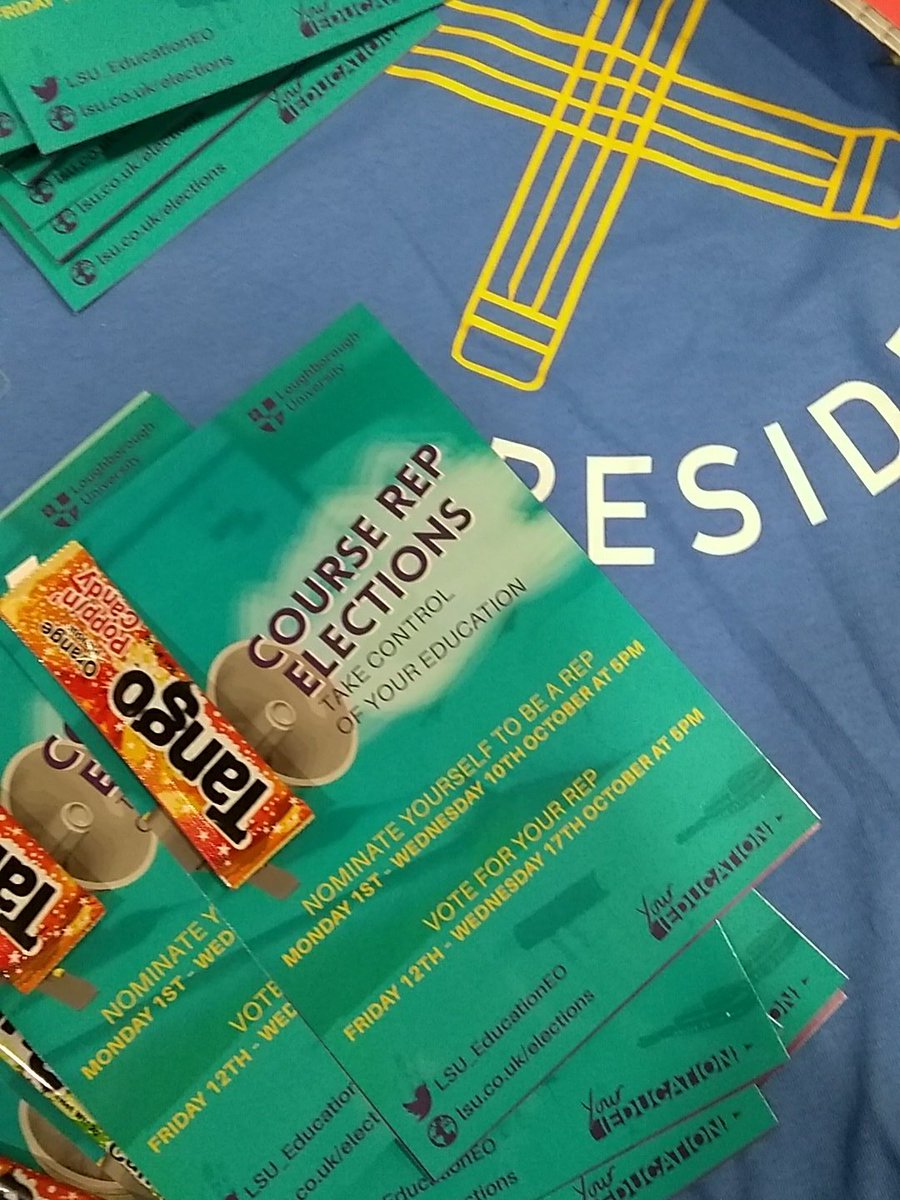 STEPHsowersby's tweet photo. Come and chat to us about the Course Rep elections :) #LboroFreshers #LboroFamily #Lbororeps @LSU_EducationEO https://t.co/RAv4JSLrqP