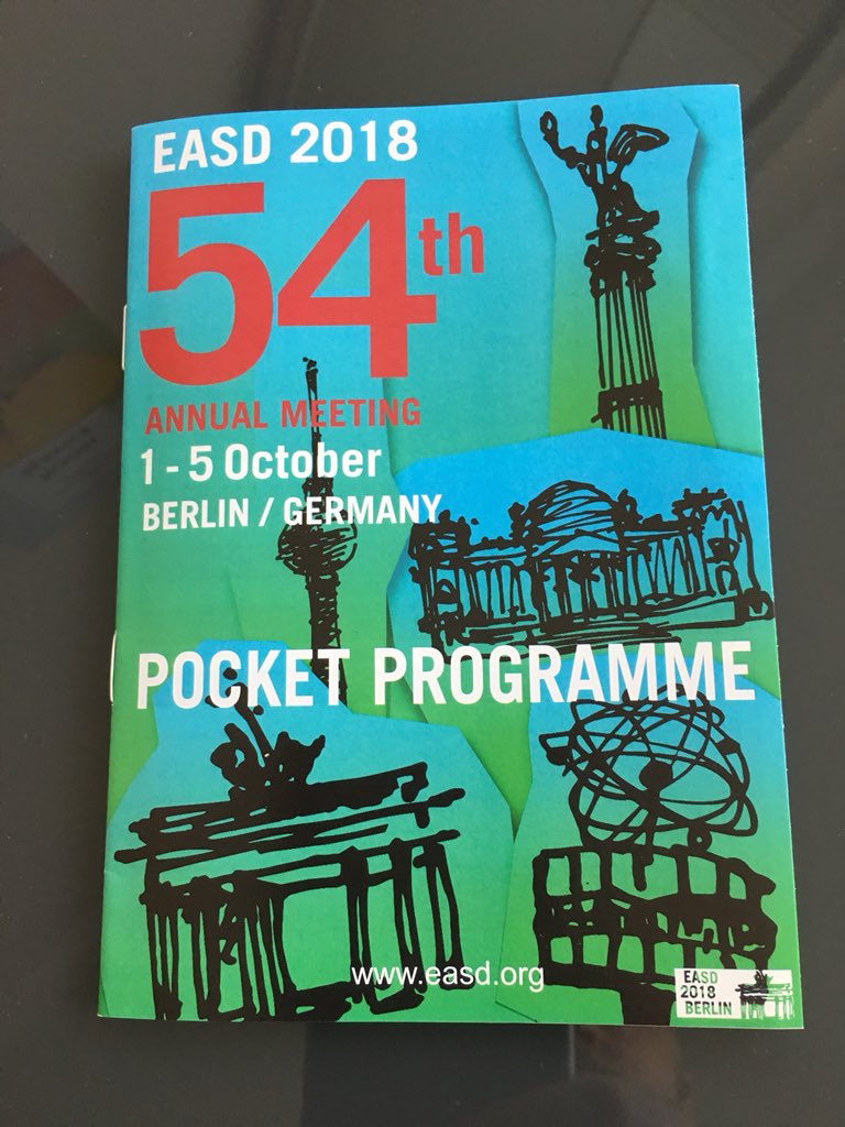 drjamesboyle's tweet photo. Pocket @EASDnews programme secured: so much to look forward to #HARMONY #RISE #PIONEER #CVDREAL #CAMELLiA #CARMELINA &amp; much more #EBM #NEWTECH #DIGITALHEALTH #EASD2018 https://t.co/l9m4i2TMzM