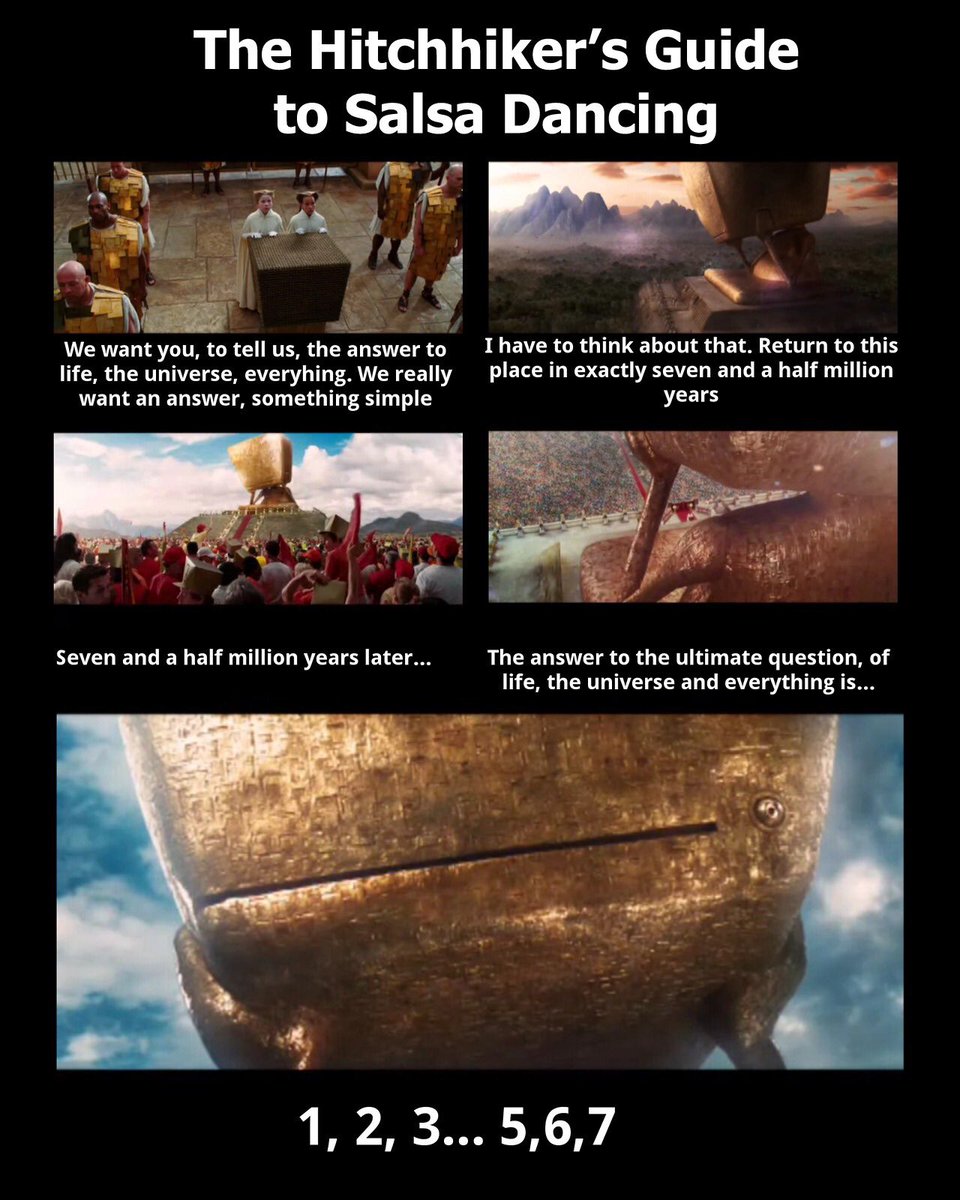WarwickSalsa's tweet photo. Discover the true answer to the universe and meaning of life at our taster sessions! Check out Facebook for more details https://t.co/qz5qiUvr4U