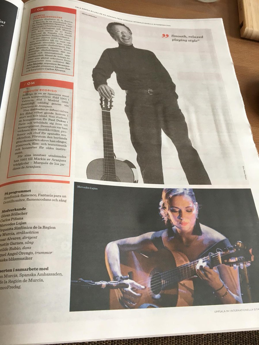 CarlosPinana's tweet image. Desde Escandinavia la noticia de nuestra presencia en el Festival Internacional de Guitarra de Uppsala. 

#rubato #regiondemurcia #osrm