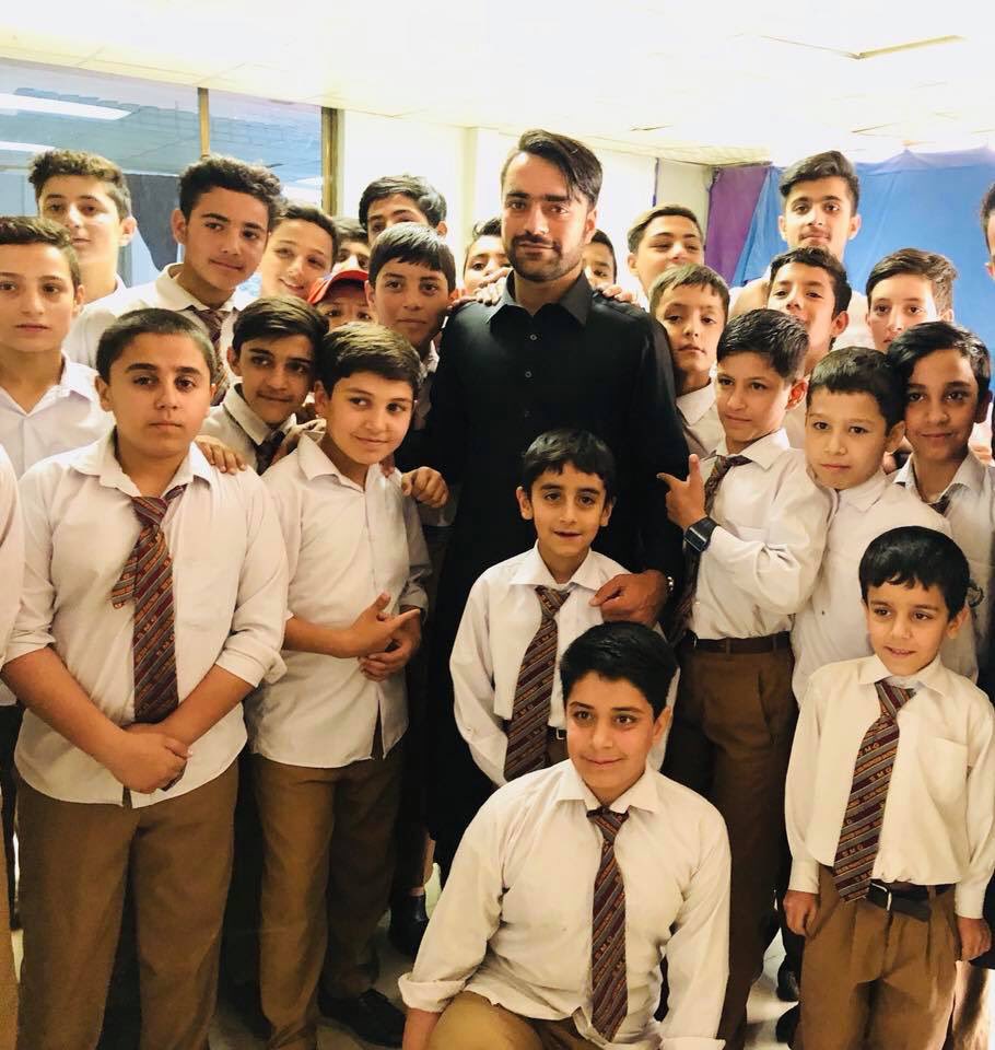 RashidKhanFund's tweet photo. Visited wonderful school children in Kabul. I strongly believe that the foundation of every state is the education of its youth. We have powerful potential in our future generation, therefor the future belongs to those who believe in the beauty of their dreams. #NeverGiveUp https://t.co/ZtEDE1xmiv