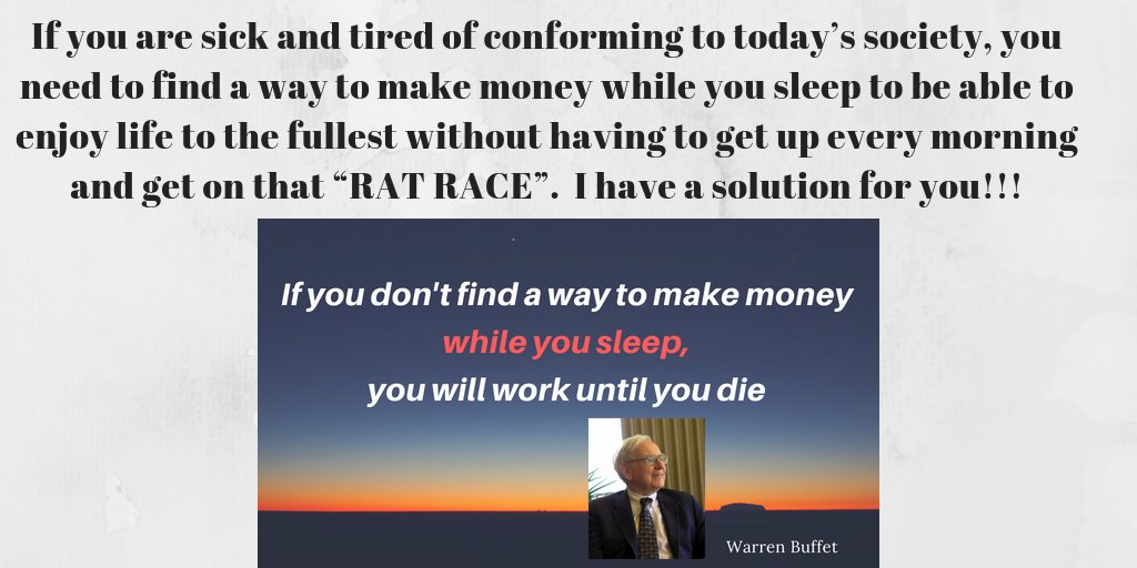 deebeetweet's tweet photo. Are you sick and tired of conforming to today’s society? do you need to find a way to make money while you sleep to be able to enjoy life to the fullest?
https://t.co/mToyQtLHay

#workfromanywhere #onlineselfemployed #blog #bloggingtips 
#makemoneyfromhome #blogger https://t.co/iMSozCUnPL