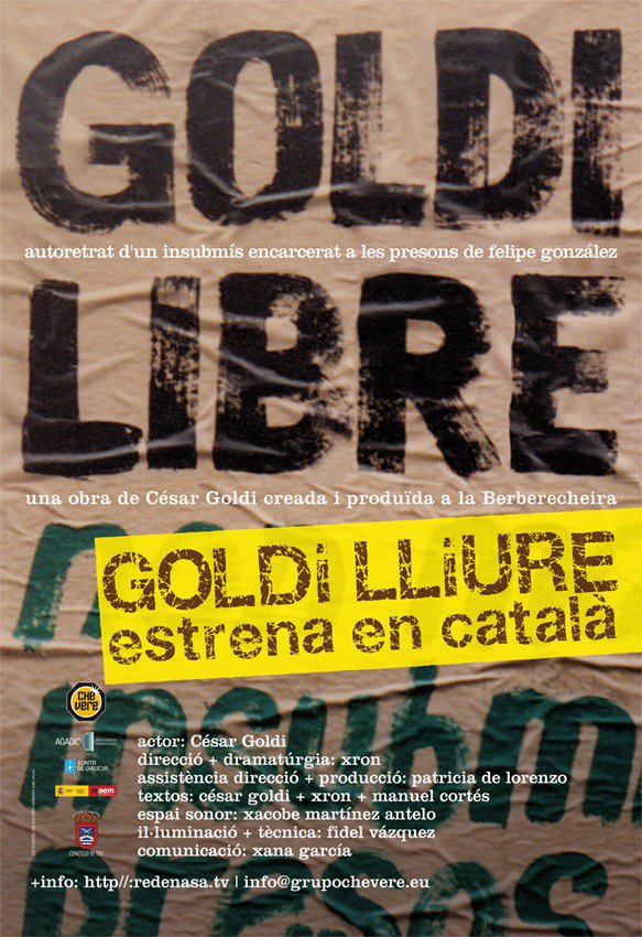 CesarGoldi's tweet photo. Ahir post-funció #GoldiLLiure amb gent anti-militarista, de Girona, protagonista de la #insubmissió , de la lluita civilitzada i guanyadora contra la ''mili'' del secle XX
Avui diumenge 30 set a les 18:00 segona funció a @SalaLaPlaneta
@redenasa https://t.co/AN6aFwVgvn