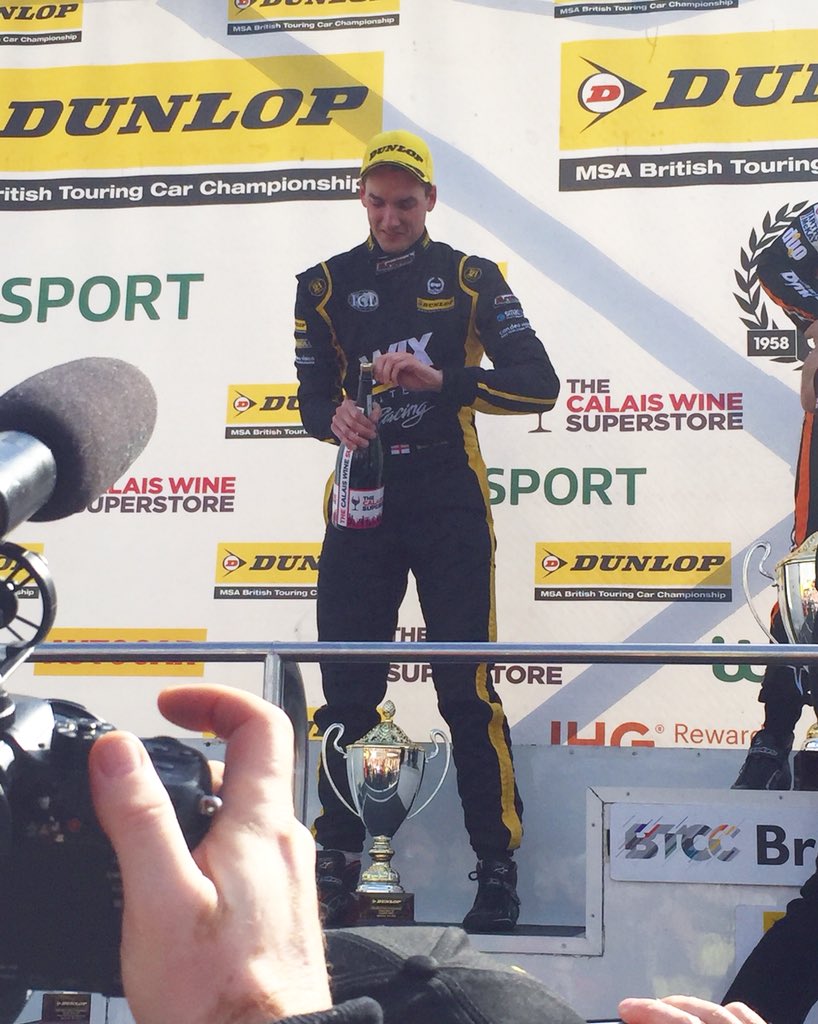 So chuffed to have my first podium! Mega feeling. #BTCC #eurotech #TeamWIX