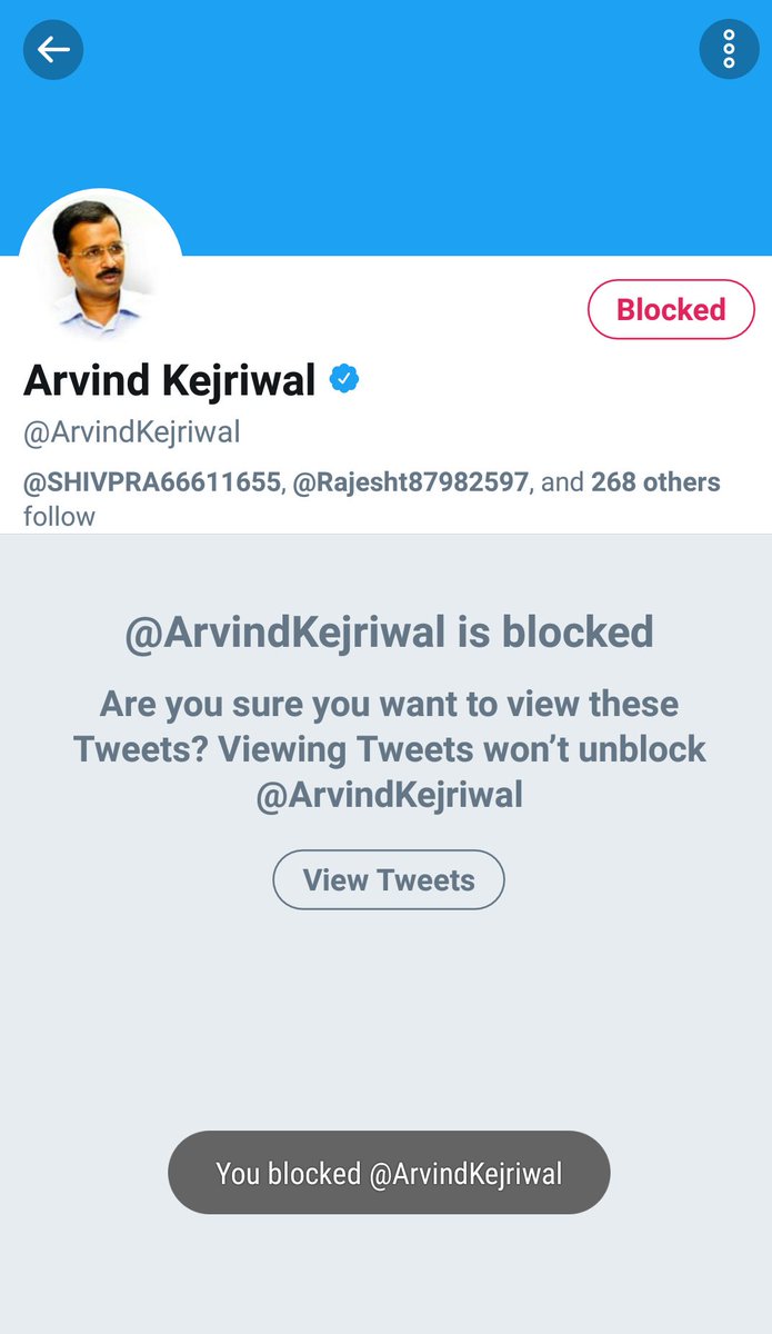NimbuMassala's tweet photo. ... No comments I've just blocked this bigot Arvind Kejriwal. Join me if you also want to do the same...

#BlockArvindKejriwal

@TajinderBagga @RituRathaur @Divsbabs @SnghAP @kvQuote @HarbirSinghSuri https://t.co/Oe3gQVP4Yl