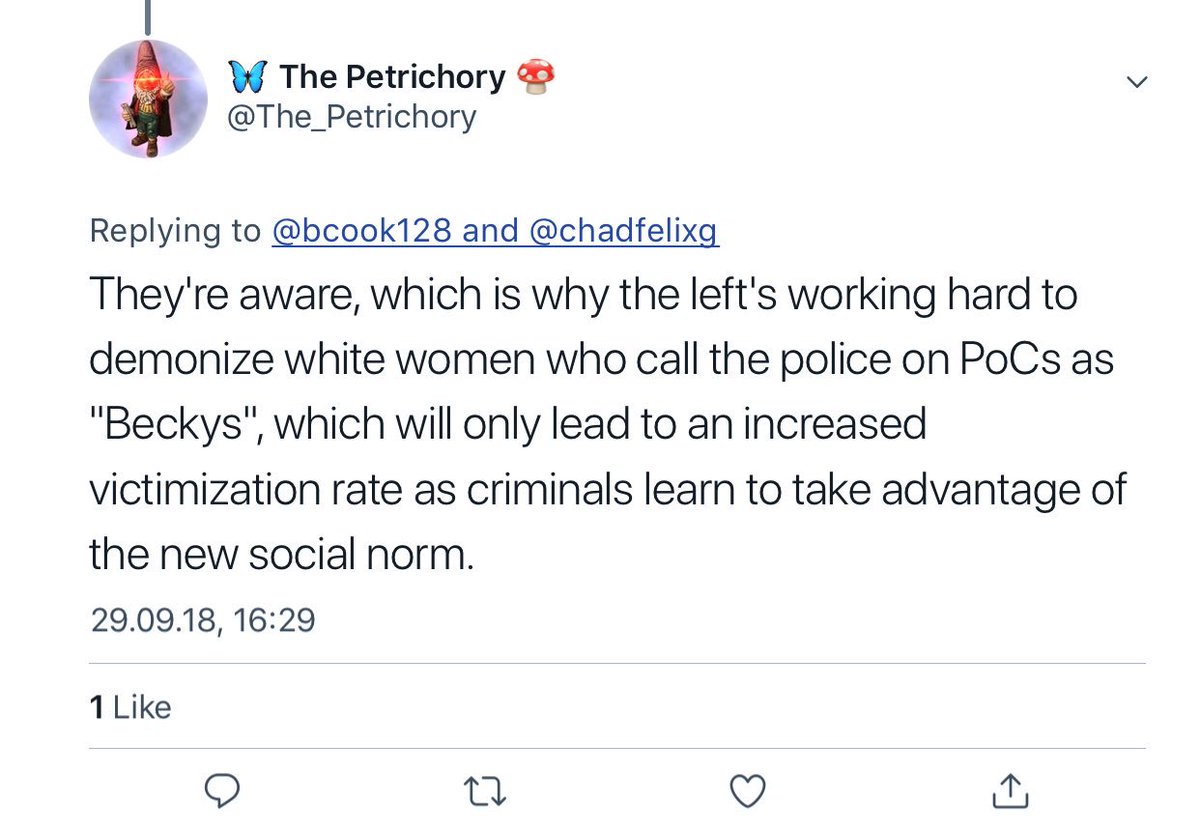 Demonizer4's tweet image. Apparently “the left’s working hard to demonize white women” according to @The_Petrichory

Here @Demonizer4, we welcome everyone into our legion of malignant spirits regardless of race/religion/sexual orientation etc!

cc: @bcook128 @chadfelixg 

#demonize #Beyonce #racism #pizza