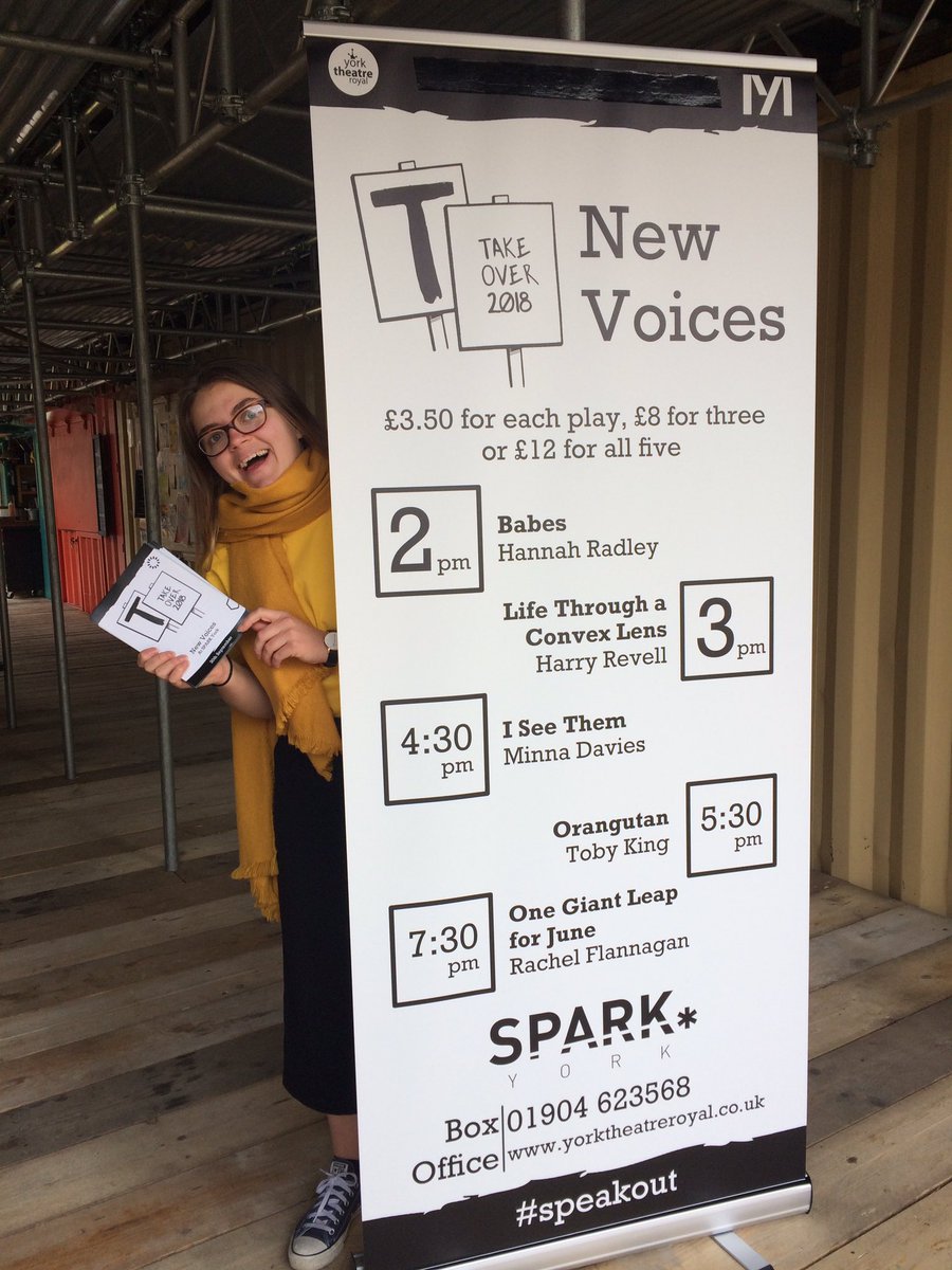 klmtheatre's tweet photo. Come down to Spark today for 5 pieces of amazing new writing from 2pm. #TakeOver2018 #SpeakOut https://t.co/kGMY0cmxLO