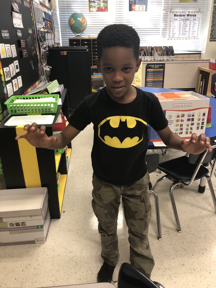 SSchwinnBCPS's tweet photo. My kiddos came up with some of their own breathing strategies! Featured here are “Spiderman” and “Black Panther”! Can’t wait to create a poster! #CDWorks #breathe @Riverview_ES https://t.co/9QPaYdc569
